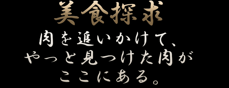 『美食探求』肉を追いかけて